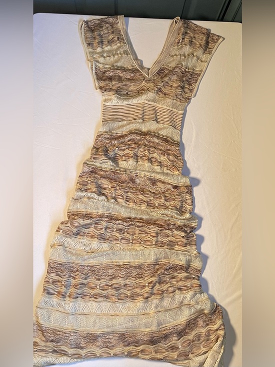 bebe Dresses & Skirts - Y2K Bebe Knit V Neck Maxi Dress With Adjustable Strap Liner Size Small